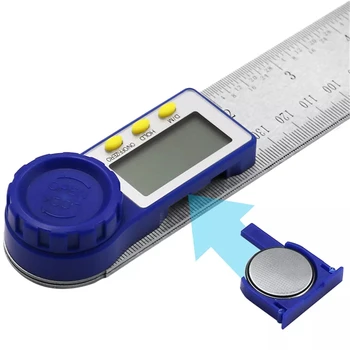 Drillpro 0-200 mm Digitálny Merač Uhol Inclinometer Digitálne Uhlové Pravítko Electron Goniometer Uhlomeru Nehrdzavejúcej Ocele Uhol Finde