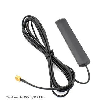 L43D Antény WIFI 4G GSM Patch 700-2600MHz SMA Samec Konektor 3-M Predlžovací Kábel pre Auto Vozidla Router Signál Booster