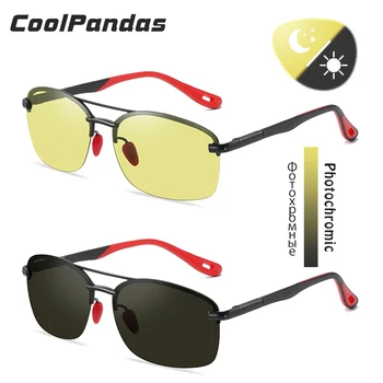 CoolPandas Photochromic slnečné Okuliare Muži Ženy Polarizované Slnečné Okuliare Muž Zmeniť Objektív Farby Okuliare Jazdy Okuliare UV400 Oculos