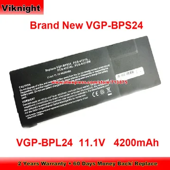 Zbrusu Nový VGP-BPS24 Batéria VGP-BPSC24 pre Sony VAIO SVS13137PAB VPC-SB1A9E/B PCG-4121GM VPC-SB16FF VPC-SB26FG 11.1 V 4200mAh