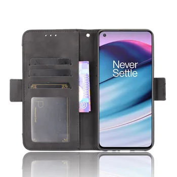 Pre OnePlus Nord CE 5G Prípade Premium Kožené Peňaženky, Kožené Flip Multi-Kryt otvoru pre kartu Pre OnePlus Nord Core Edition Prípade, 5G