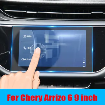 Tvrdené sklo screen protector film Pre Chery Arrizo 6 9 palcový autorádia GPS Navigácie Interiéru nálepky príslušenstvo