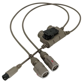 Taktické PTT Dual Komunikácie RAC 6 pin Ptt pre ČĽR 148/152/163 Walkie-talkie pre Taktické Headset COMTAC Airsof Strieľať earphon
