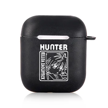 Hunter x Hunter 3 Anime Mäkké Slúchadlá Plnenie puzdro Pre Apple AirPods 2 1 Prípade Čierny Silikónový Ochranný Kryt pre Vzduch Struky Pro