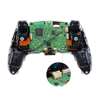 1 Nastavte Bezdrôtové Rukoväť Úpravy Dielov Pre Sony PS5 Radič Vysokej Kvality Osvetlené D-Pad Analógový Thumbsticks Tlačidlo LED Súpravy