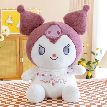 Plushie Anime Sanrio Kuromi Kawaii Plnené Bábiky Cinnamoroll Hello Kitty Moje Melódie Obrázok Deti, Luxusný Darček Narodeniny Hračky