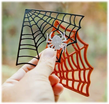 Prasiatko Plavidlá rezanie kovov zomrie rez die formy Halloween spider web Album paper craft nôž plesne čepeľ punč blany zomrie