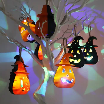 Halloween Horror Lebky Ghost Drží Sviečka, Lampa LED Svetlá Strašidelný Dom Ozdoby Šťastný Holloween Party Dekorácie pre Domov