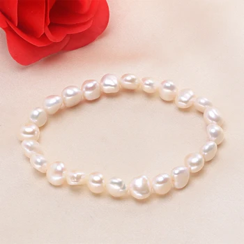 HENGSHENG Perlový Náramok pre Ženy Šperky ,Sladkovodných Kultivovaných Baroková Perla Úsek Náramok ,AAA+ Kvalitné Perly