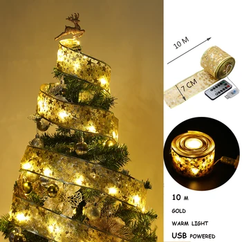1/2/5/10M Vianočné pása s nástrojmi LED Svetlá na Vianočný Stromček a Príslušenstvo String Svetlá Dekorácie na Vianoce, Nový Rok 2023