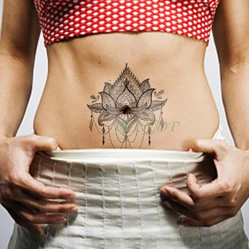 Nepremokavé Dočasné Tetovanie Nálepky Mandala Kvet, List tatto flash tetovanie falošné tetovanie tatouage auta completo pre dievča ženy muži