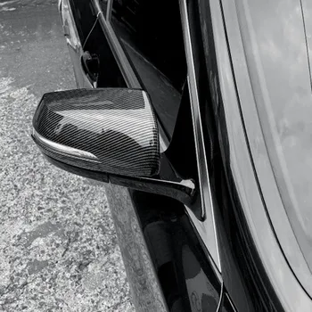 Carbon Fiber Spätné Zrkadlo Pokrytie Pre Genesis G80 DH 2016-2020 Auto Exteriérové Dekorácie Dverí Bočné Spätné Zrkadlo Shell