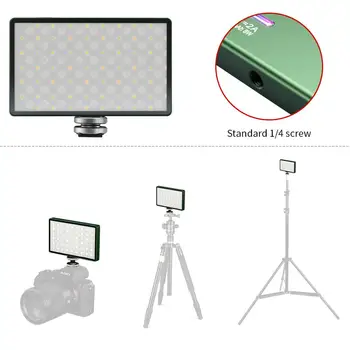 Soonpho RGB LED Svetlo Fotoaparátu Farebný Výstup Video Light Kit Stmievateľné 2500K-8500K Bi-Color Panel Svetlo CRI 95+