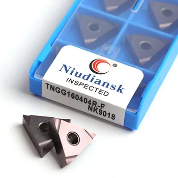 TNGG160402L-F-R-F NK9018 TNGG160404L-F-R-F NK9018 Karbidu CNC Sústruhu rezanie Vložiť Vysokej kvality otáčania nástroja Pre Nehrdzavejúcej Ocele