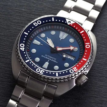 Automatické Potápačské Hodinky pre Mužov 200 M Vodotesný Top Značky Sapphire Nehrdzavejúcej Ocele, Mechanické Náramkové hodinky