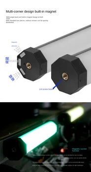 TRIOPO LB-26 RGB Trubice vstavanú Batériu & Magnet S APP Riadenie Fotografie LED Video Svetlo Pre Foto Štúdio Produkt Osvetlenie