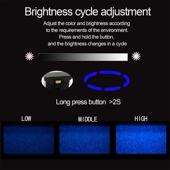 Fotosenzitívne Automaticky Zapne Atmosféru Smart Nočné Lampy, Domáce Dekorácie na Auto, Notebook, Klávesnica DC : 5V