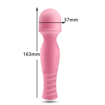 Silný Ústne Klitoris Vibrátory Malé AV Čarovná Palička Vibrátor pre ženy 10 Režim USB Nabíjanie Žena Masturbator Sexuálne Hračky pre Dospelých 18