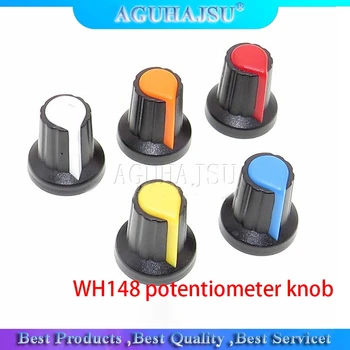 1000PCS WH148 potenciometer gombík spp Žltá, Oranžová, Modrá Biela Červená 15X17mm AG2 gombík