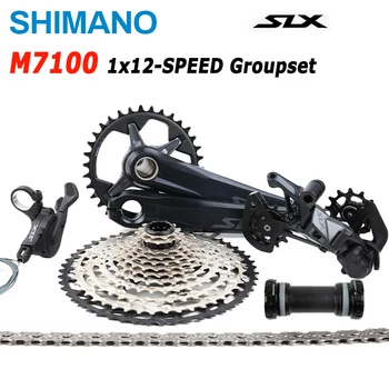 SHIMANO SLX M7100 1X12 Rýchlosť MTB Bike Sada Právo Shifter Prehadzovačka Reťazca Kuky 10-51T Kazeta Micro splines Auta