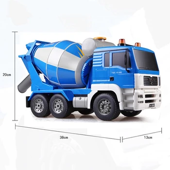 Dvojité E 1:20 Rozsahu RC Truck Cement Mixer s Svetlá a Zvuk Stavebné Inžinierstvo Modelu Vozidla Elektronické Hobby Hračky