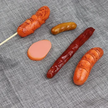 Umelé Potraviny PVC Simulácia Klobása Hotdog Rekvizity Potravín Dekoratívne Hračky, Potraviny Model