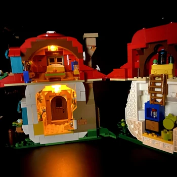 MOC Adventure Island Húb Dom Elf Domu stavebným Set Lesné miničarovanie Fairyed Chata Tehla Model Puzzle Deti Hračky Darček