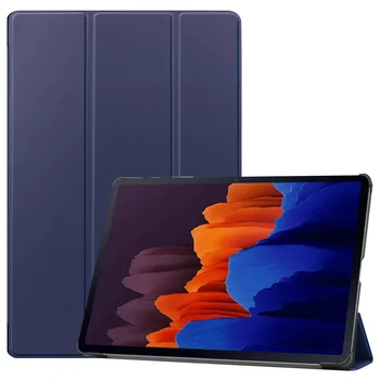 Magnetické Pre Samsung Galaxy Tab S7 Plus S7 FE SM-T970 T975 Tablet Kožené Sklopný Kryt Funda pre Galaxy Tab S7 Plus Kartu S7 Prípade