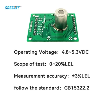 CH4-P02 Metánu Modul CDSENET SM-CH4-P02 Plynový senzor pre Koncentrácia Plynov Detekcie Zemného Plynu Úniku DC 4.8 V～5.3 V