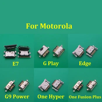 10Pcs/Veľa, Nabíjačka, Micro USB Nabíjací Port Dock Konektor Zásuvka Pre Moto E7 Okraji G Hrať G9 Výkon Jedného Hyper / Jeden Fusion Plus