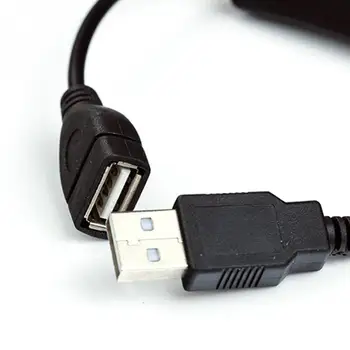 USB kábel Nového 28 cm USB 2.0 A Mužov a Ženy Rozšírenie zariadenia Extender Black Kábel S vypínačom ON OFF Kábel
