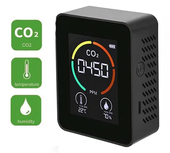 CO2 Detektor Multifunkčné Thermohygrometer Kvality Ovzdušia Monitor Monitor CO2 Senzor Plynu Detektor Analyzer Prístroj CO2 Meter