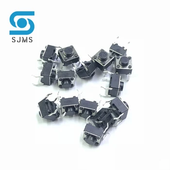 SJMS 20PCS Takt Dotykové Tlačidlo Prepnúť 6X6 6*6*4.3/5/6/7/8/9/10/11/12/13mm DIP 4P Micro Switch 6X6 Kľúčové Spínače Pre Arduino